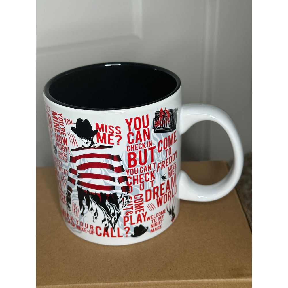 Nightmare on Elm Street Freddy Krueger 20oz Ceramic Mug Silver Buffalo‎ Horror